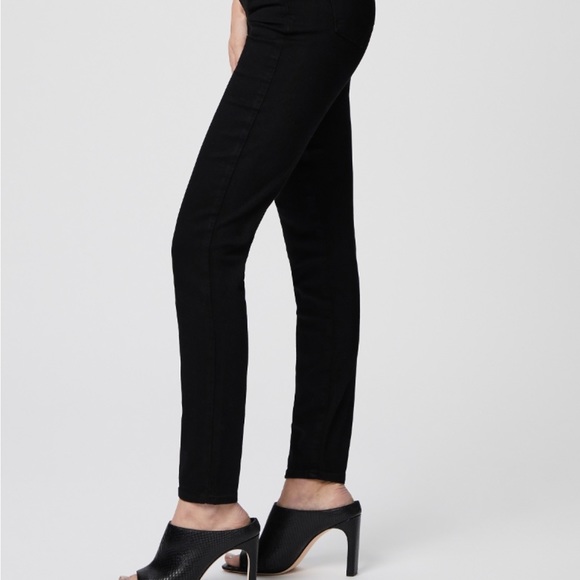 Paige Verdugo Cropped Black Premuim Denim Jean size 32 - Picture 3 of 10